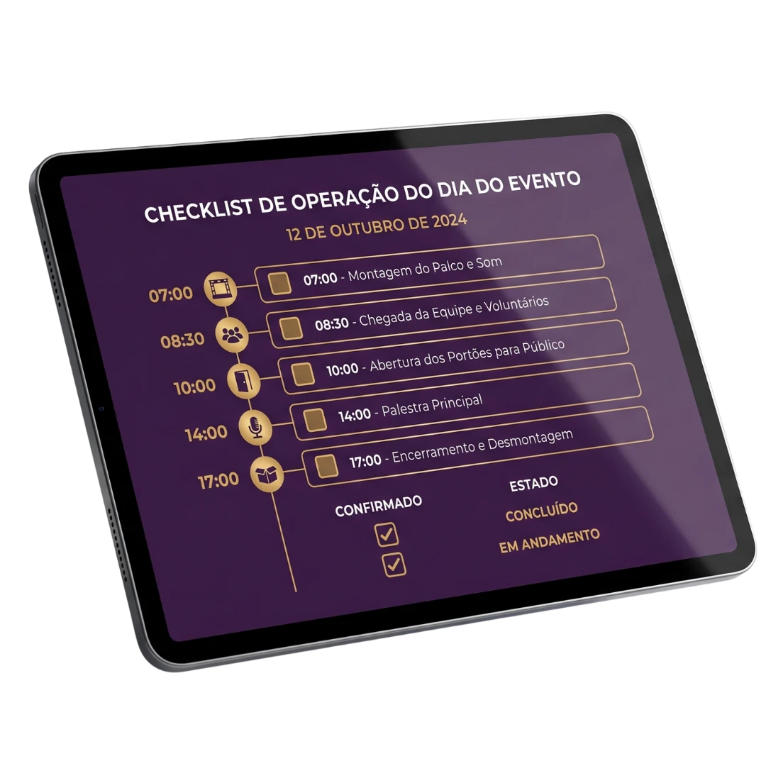 Checklist de Operação do Evento