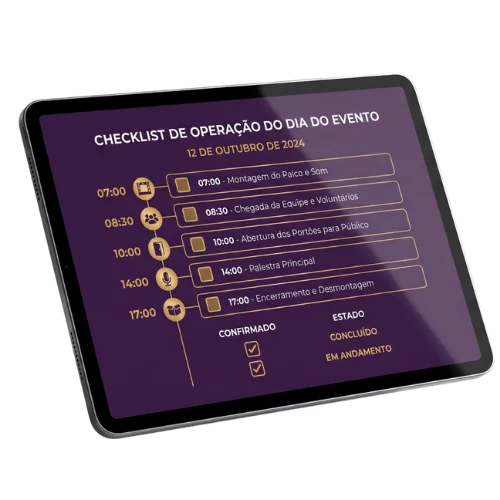 Checklist de Operação do Casamento